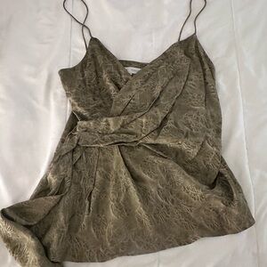 Zara Textured Tie Top